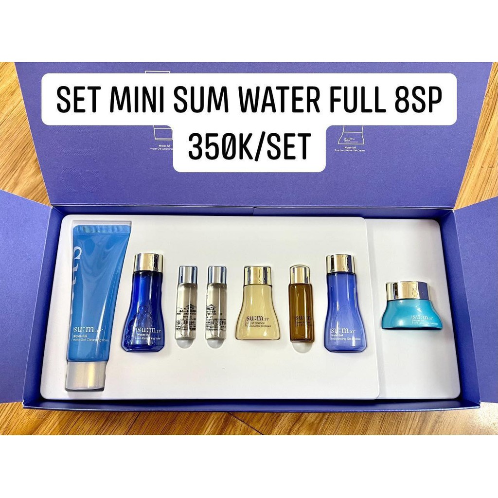 Set mini sum xanh water full  8 sản phẩm