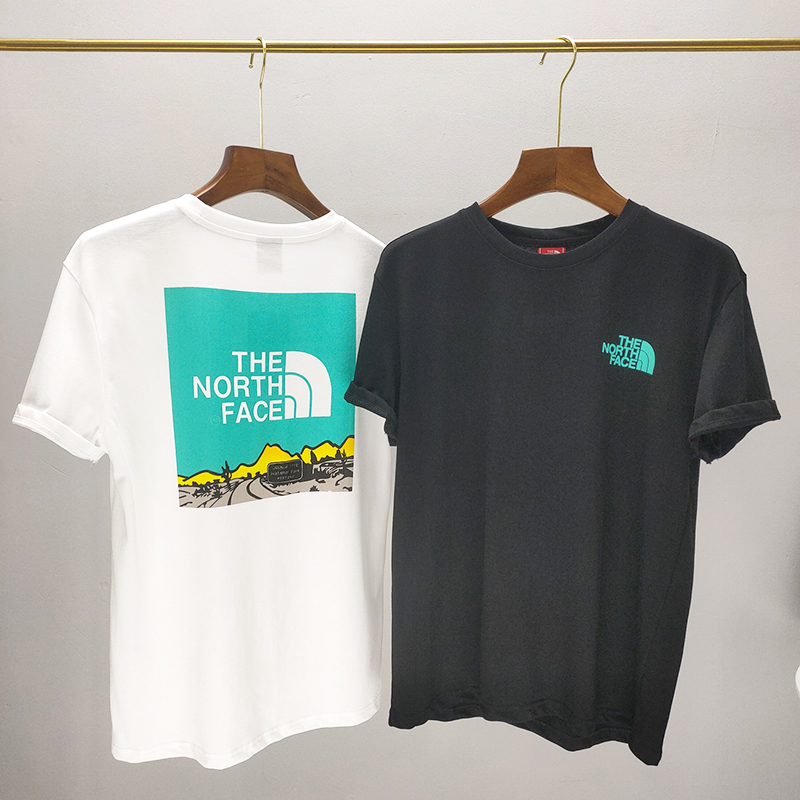THE NORTH FACE TNF Áo Thun Tay Ngắn In Hình Trẻ Trung Cho Nam Nữ