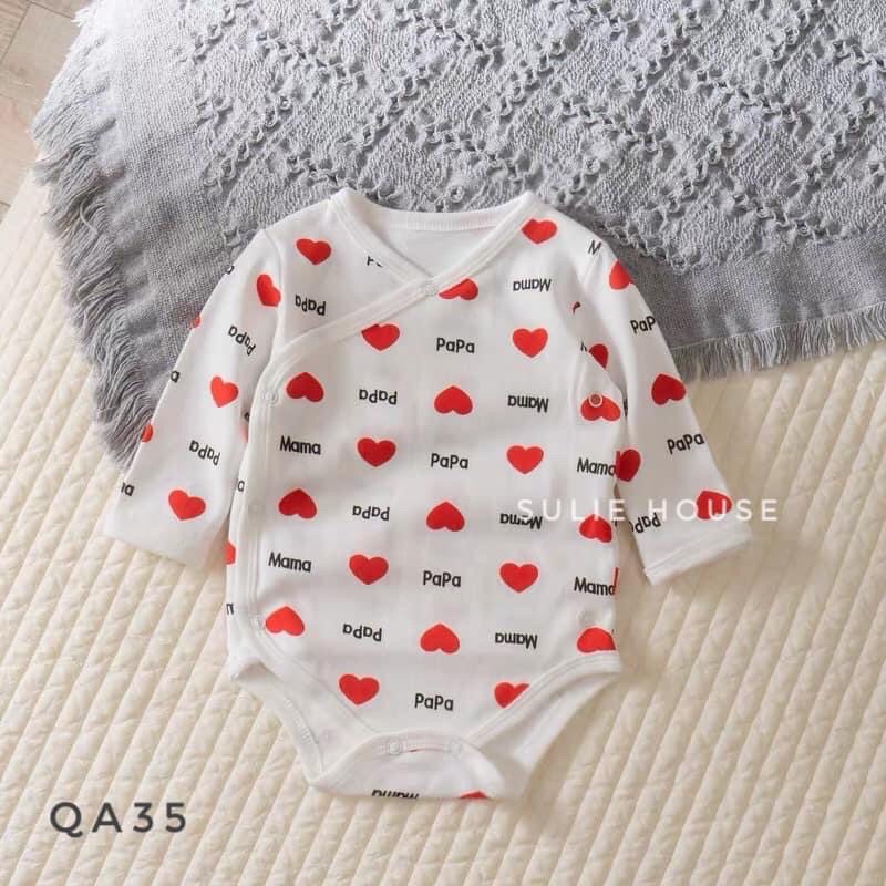 Body chip dài tay khuy chéo cho bé - QA35