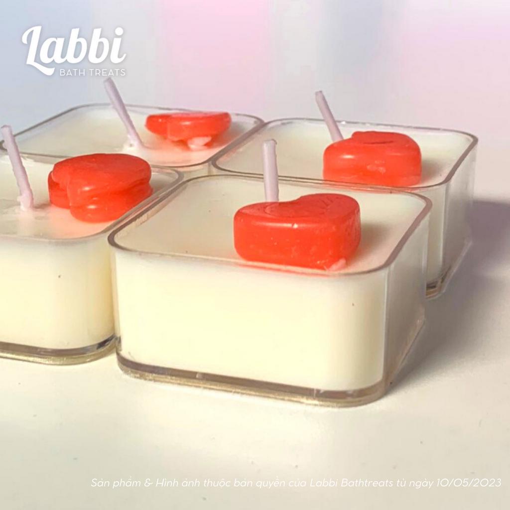 MILKY HEART CANDLE [Labbi] Nến trang trí / Candle / Nến vuông
