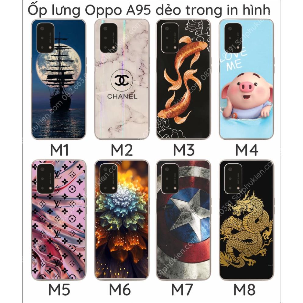 Ốp lưng Oppo A95 dẻo in hình hoạt hình dễ thương (P1)