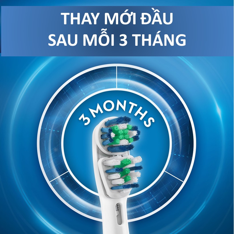 Vỉ 3 Đầu Bàn Chải Điện Oral-B Braun - Đủ Loại Đầu Thay Thế Bàn Chải OralB Cho Người Lớn Và Trẻ Em