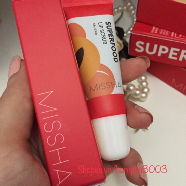 Tẩy Tế Bào Chết Môi Missha Superfood Apricot Lip Scrub