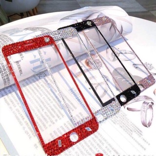 Combo cường lực đính đá và ốp lưng iphone 6 plus
