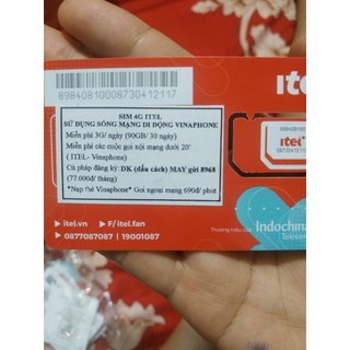 Sim itel 4G trọn đời