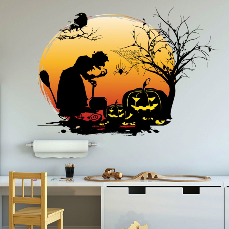 Miếng Dán Cửa Sổ Trang Trí Chủ Đề Halloween