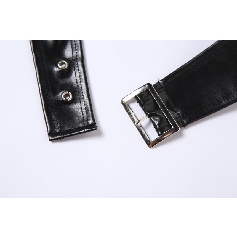 DUNEA Áo ống hở lưng phối dây xích sắt phong cách mới cho nữ