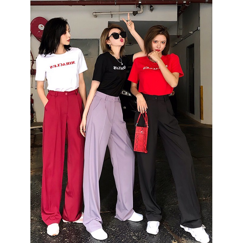 Quần nữ dáng dài YSUN, quần phom suông phong cách culottes D005