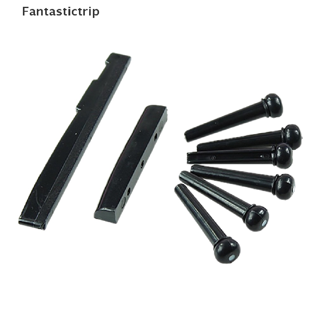 Bộ 6 Ghim Đàn guitar Bằng Gỗ Màu Đen