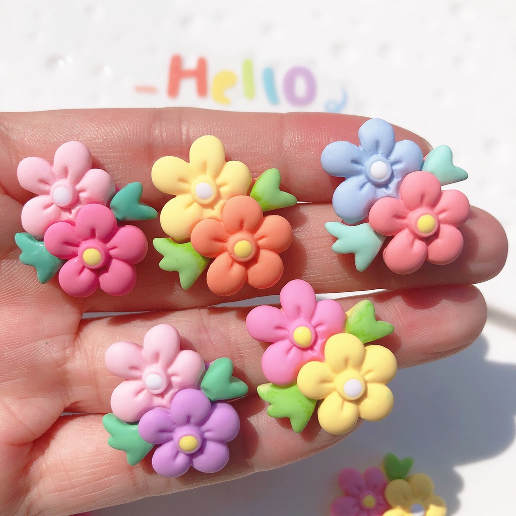 Bộ 10 Miếng Dán Trang Trí Ốp Điện Thoại/Bình Nước Hình Chiếc Giày Bằng Nhựa Diy