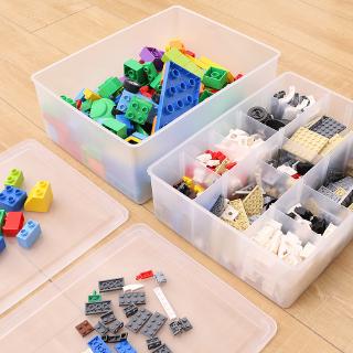 ☀Welove☀🔥 Hộp Đựng Đồ Chơi lego Trong Suốt Nhiều Ngăn Tiện Dụng