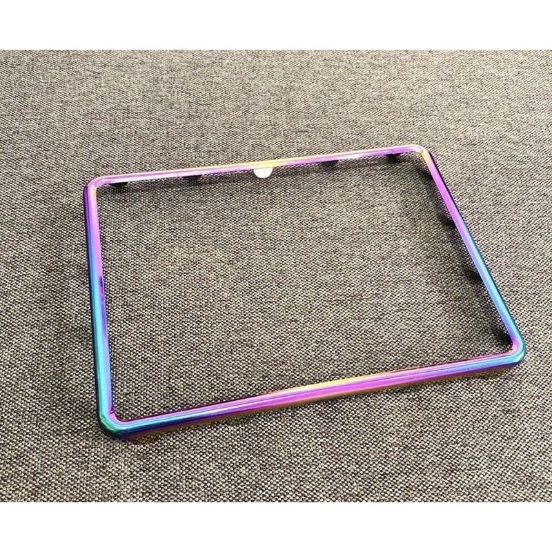 Khung biển số xe máy 7 màu Titan - Inox . Gắn đc tất các biển số xe máy !.