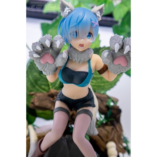 Mô Hình Figure Nhân Vật Anime Rem, Monster Motions, Bandai Spirits, Nhật Bản