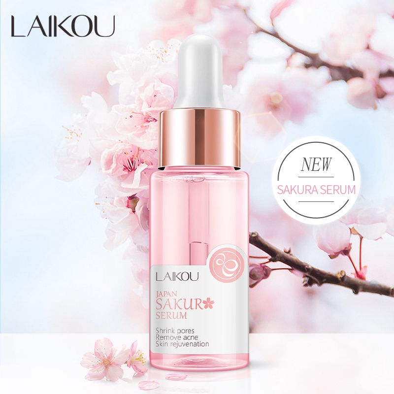 Bộ Sữa Rửa Mặt + Serum + Kem Dưỡng Da Mặt LAIKOU Chiết Xuất Hoa Anh Đào 50g + 17ml + 25g