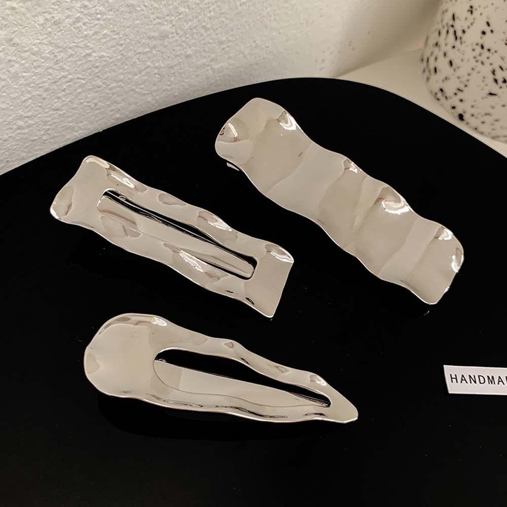 Kẹp Tóc Phong Cách Punk SOMEDAYZL|Kẹp Tóc Nữ Hình Chữ Nhật Nhiều Màu Sắc