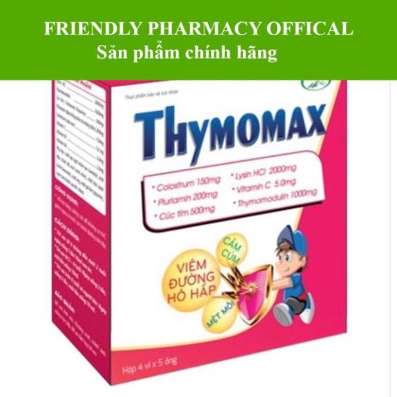 Thymomax - Hỗ trợ tăng cường miễn dịch, sức đề kháng ở trẻ (20 ống)