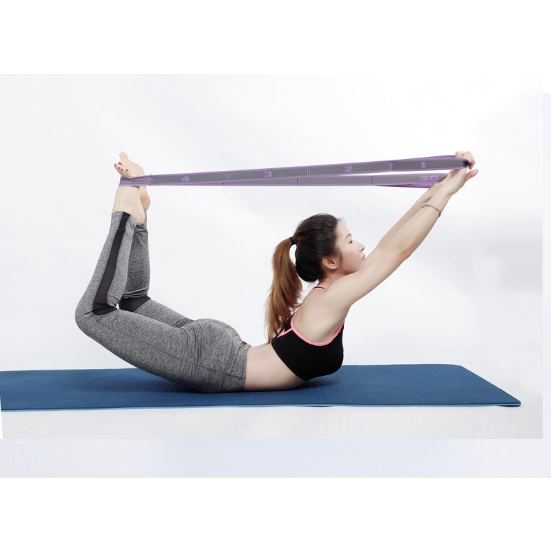 Dây Tập Yoga Co Giãn Cao Cấp (Chia 9 Đốt) Hàng Loại 1