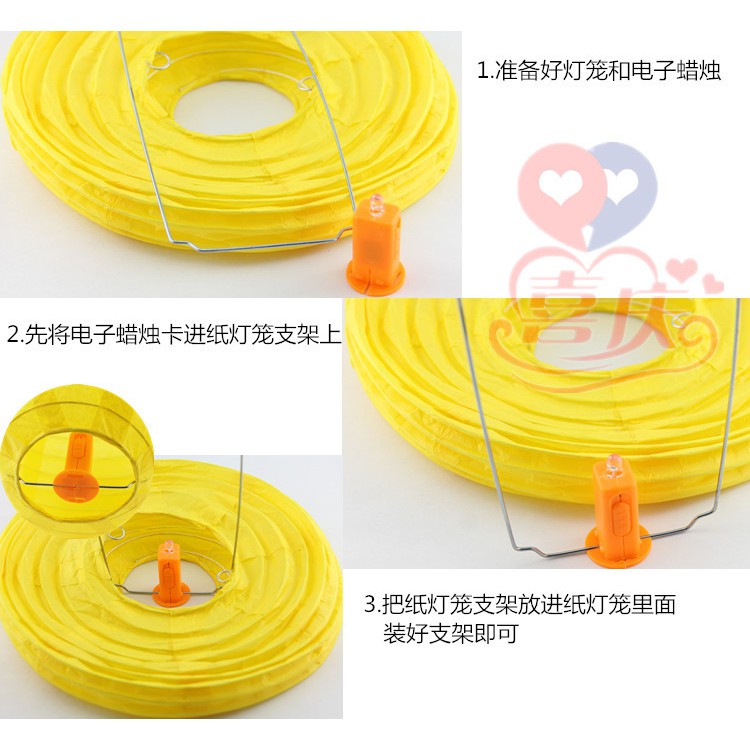 Đèn LED gắn vào ĐÈN LỒNG giấy hoặc các đồ trang trí khác