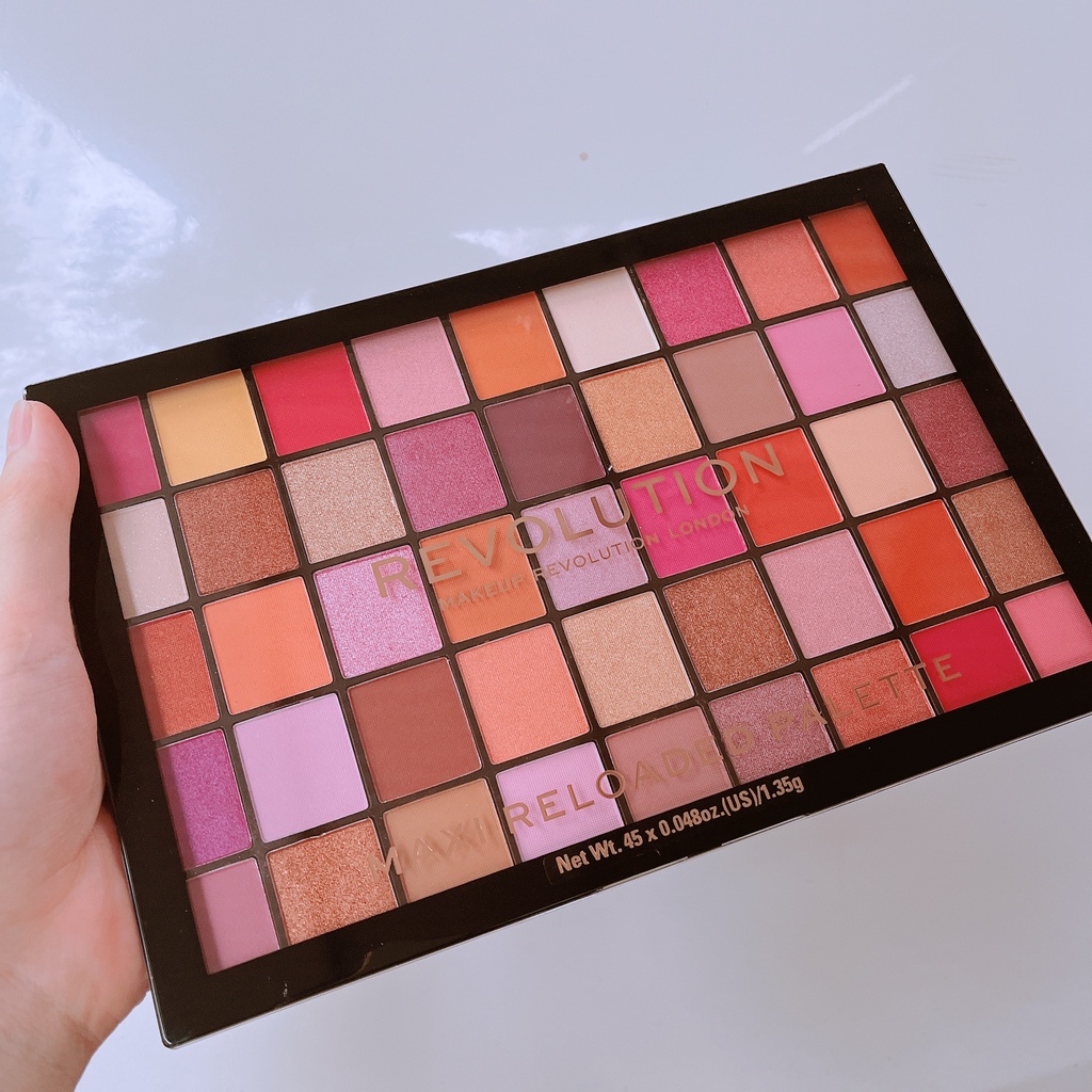 Bảng Phấn Mắt Revolution Maxi 45 ô màu chuẩn makeup [chính hãng]