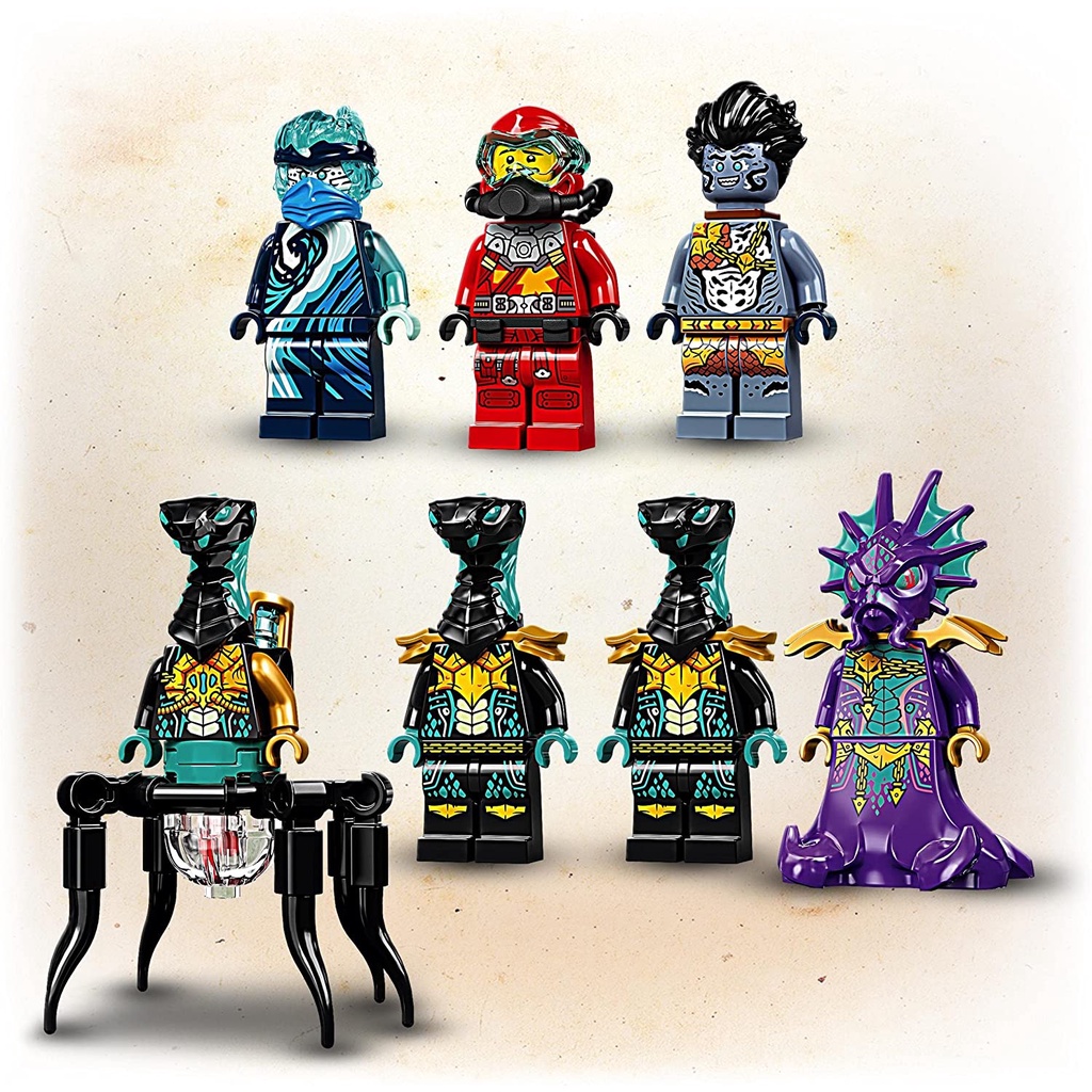 Đồ chơi lego Ninjago đền thờ dưới đại dương mã 71755 dành cho các bé 9+