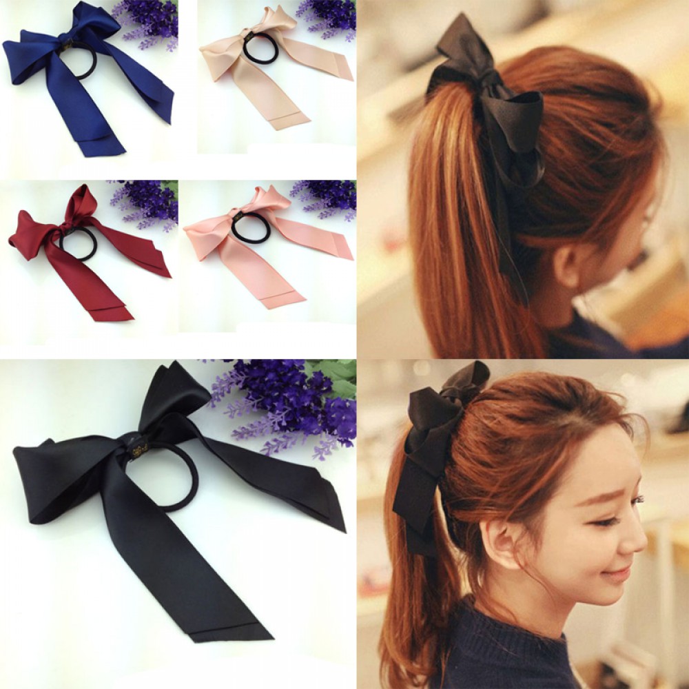 Dây buộc tóc phối nơ xinh xắn cho nữ