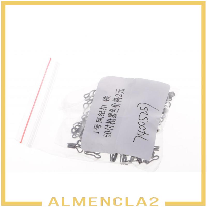 [ALMENCLA2] 100 Sets Metal Hook and Eye Fasteners Silver for Dressmaking Sewing Supplies