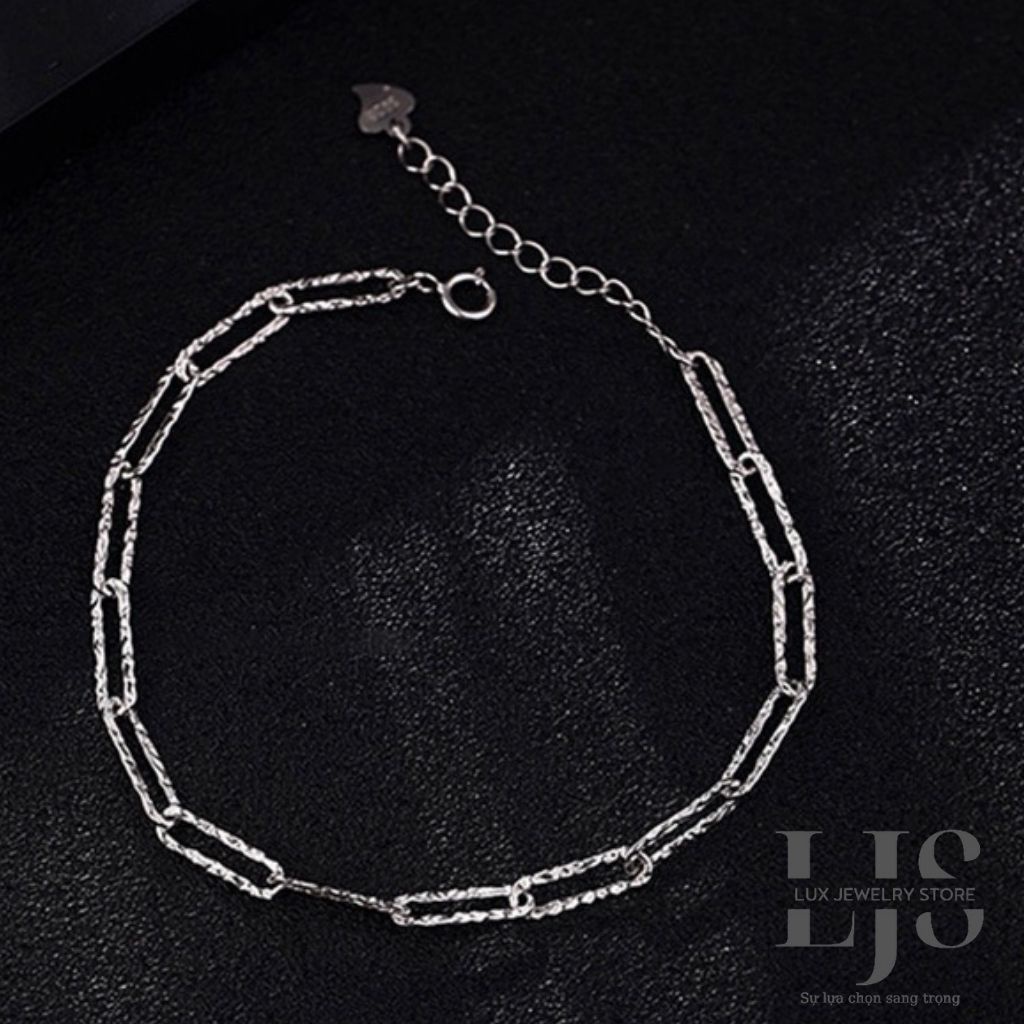 Lắc tay mạ bạc không gỉ Lux Jewelry, vòng tay nữ thời trang hàn quốc - LUX776