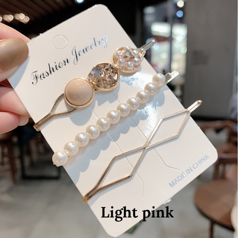 Kẹp Tóc B538 Đính Ngọc Trai Phong Cách Hàn Quốc