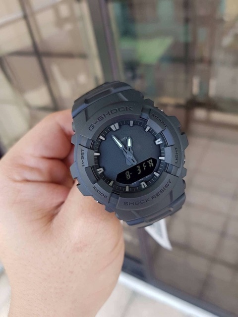 Đồng hồ name size nhỏ Casio G-shock kim điện tử G-100BB-1A - kích thước 49,6×47,8×15,7mm