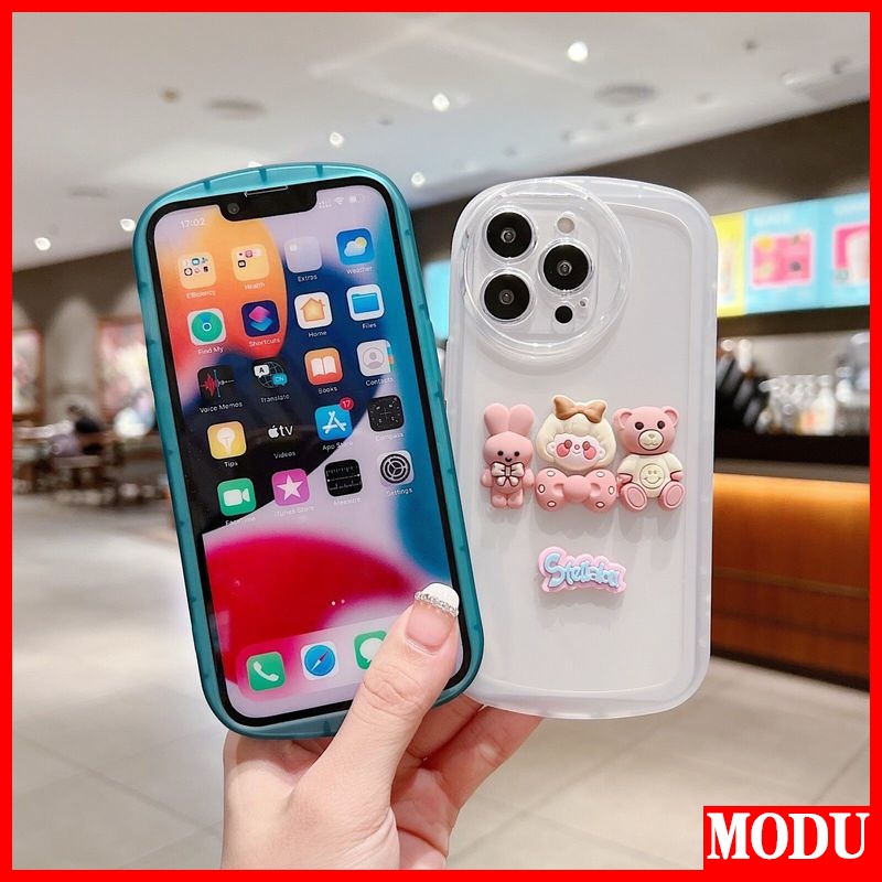 Ốp Điện Thoại Silicon Nhám Hình Gấu Cho OPPO F11 F9 F7 F5 F3 A3 A3S A5 A7 A5S A12E A12 A12S Pro