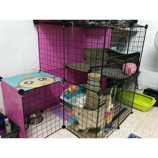 [GIAO HÀNG SIÊU NHANH - FREE SHIP] Chuồng Ghép Chó Mèo Dễ Dàng Vận Chuyển Lắp Dựng