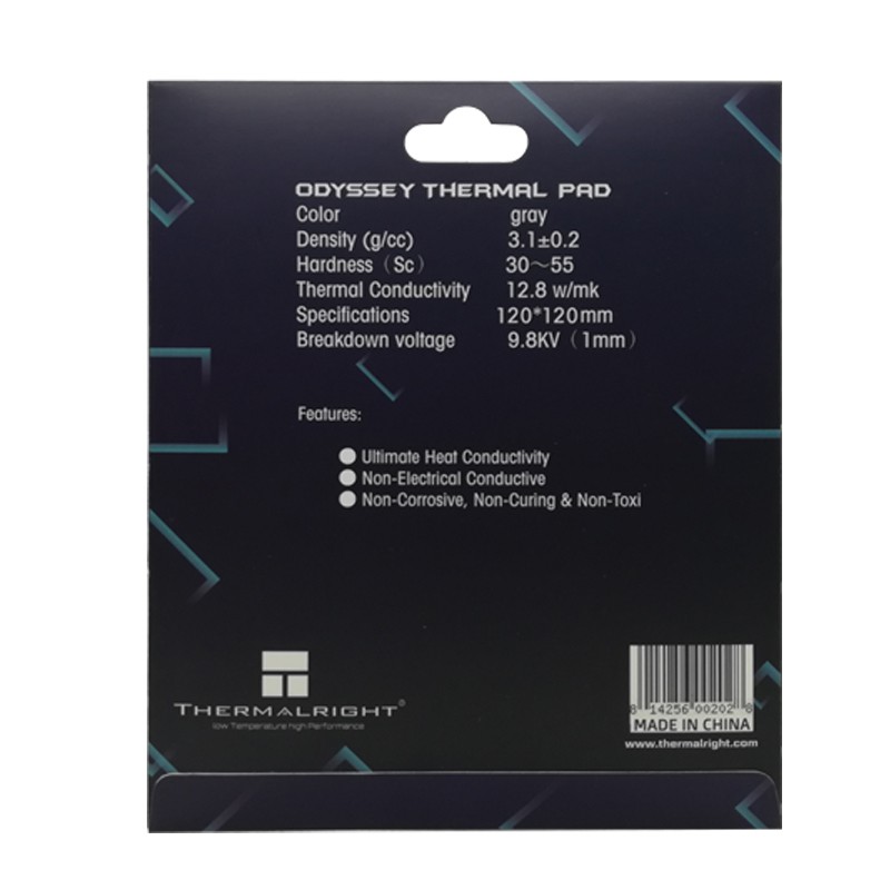 [Mã 159ELSALE hoàn 7% đơn 300K] Pad tản nhiệt Thermalright Odyssey Thermal Pad 120x120x3mm