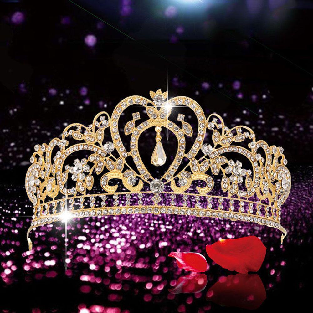 Vương Miện Cài Tóc Đính Đá Sang Trọng Cho Cô Dâu