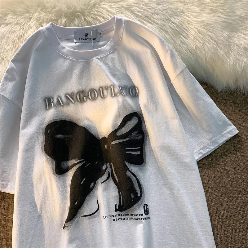 Áo thun tay ngắn cổ điển Mỹ Hàn Quốc thời trang áo phông nữ  JL-TX-05