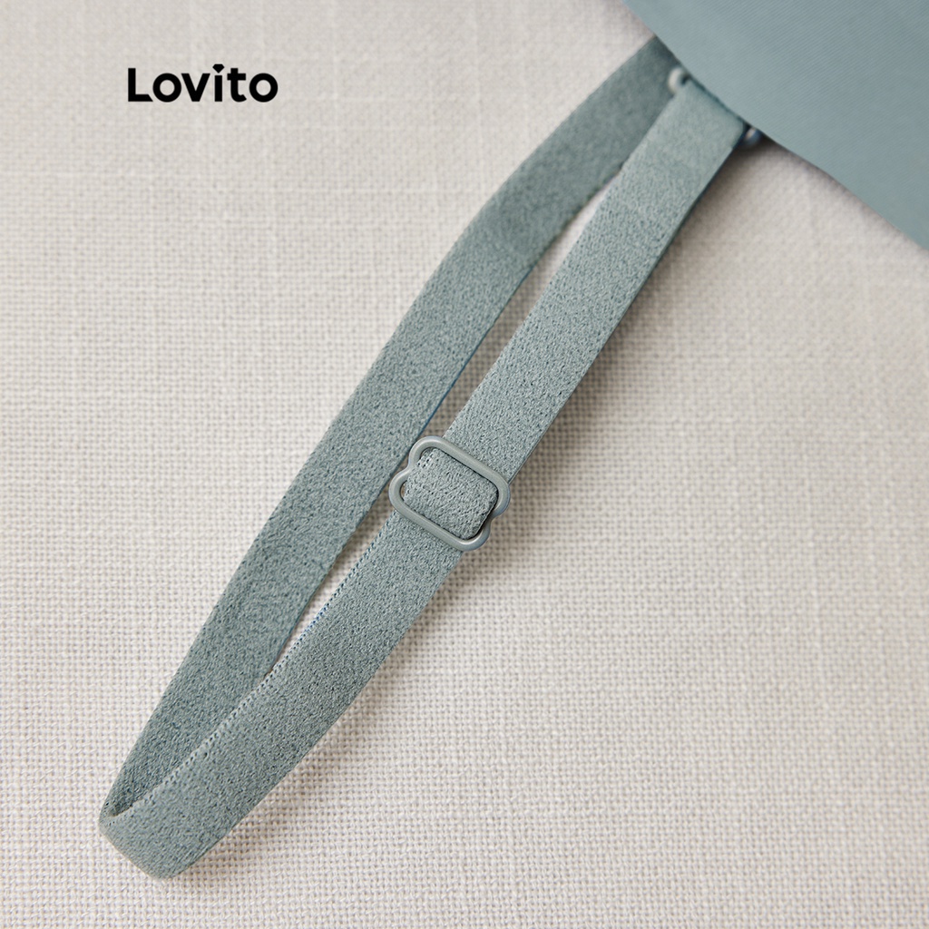 Áo ngực Lovito không gọng không đường may với đệm mút không thể tháo rời L233L078 (màu mơ / đen / xanh dương / trắng)