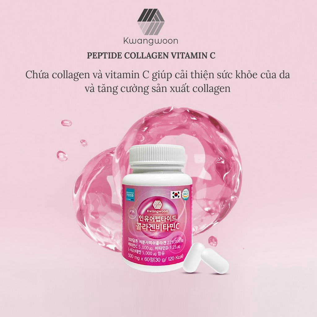 Viên uống trắng da Collagen Vitamin C Peptide  Hàn Quốc
