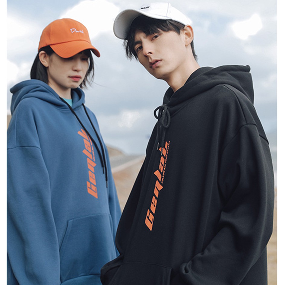Áo hoodie form rộng Kat-Unisex chất nỉ loại 1 dày dặn | BigBuy360 - bigbuy360.vn