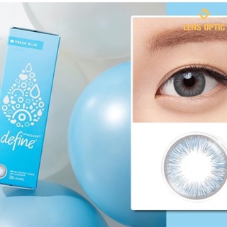 Kính áp tròng ACUVUE DEFINE FRESH BLUE 1DAY, lens mắt dùng 1 lần có độ cận