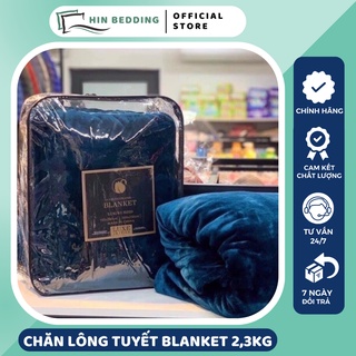 Chăn Lông Tuyết Blanket HIN BEDDING, Chăn Lông Cao Cấp 2,3kg Tặng Kèm Túi Xách