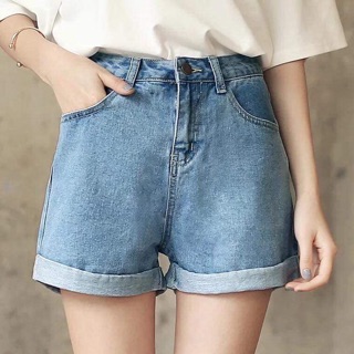 Short jean gấp gấu