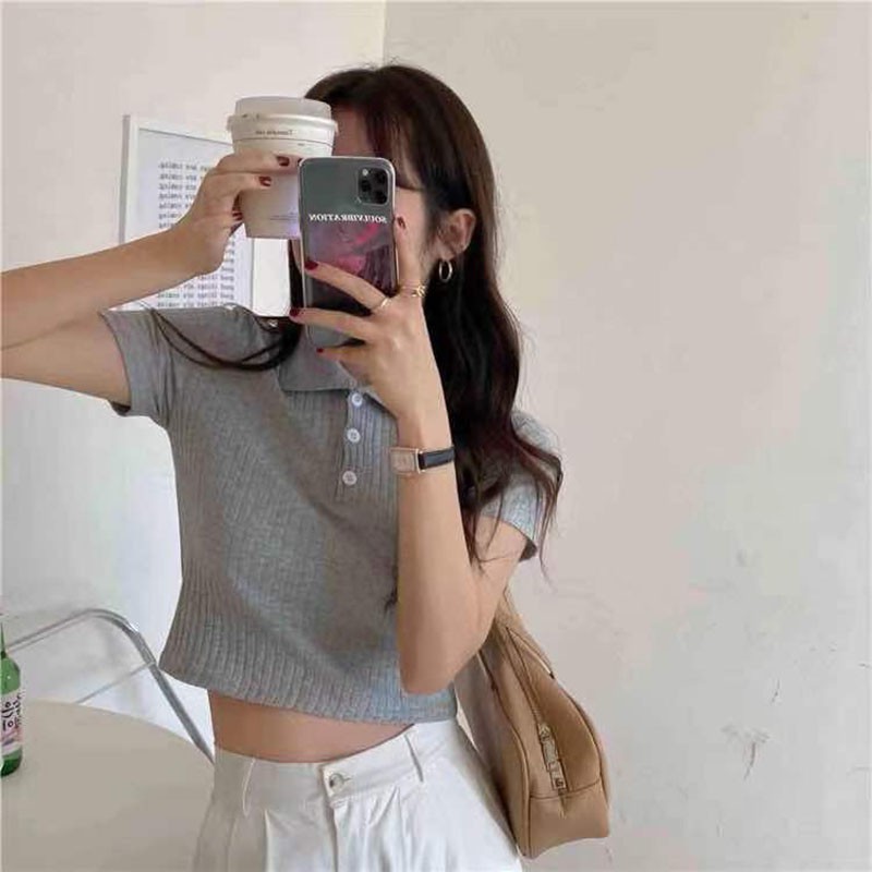 Áp Croptop Cổ Đức Mẫu Mới Nhất Chất Bao Đẹp M2971- Lolla_Fashion