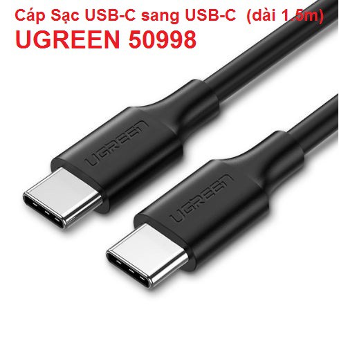 Cáp Sạc USB-C sang USB-C UGREEN 50998 (dài 1.5m)