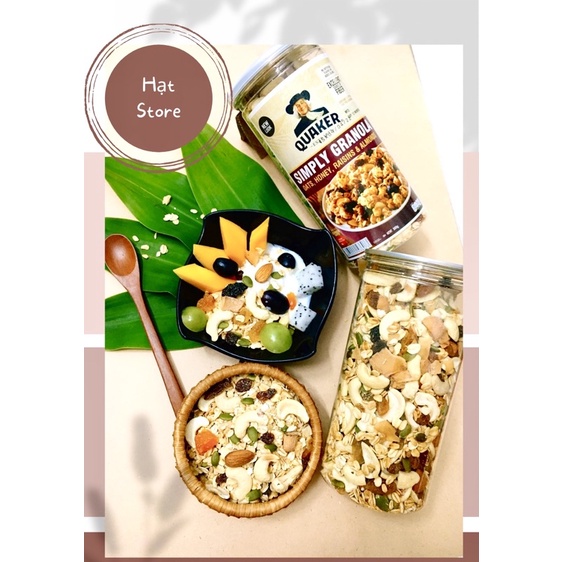 500Gr Ngũ cốc vị Truyền Thống Mix Hạt Dinh dưỡng Granola Ăn Kiêng, Giảm Cân Mới