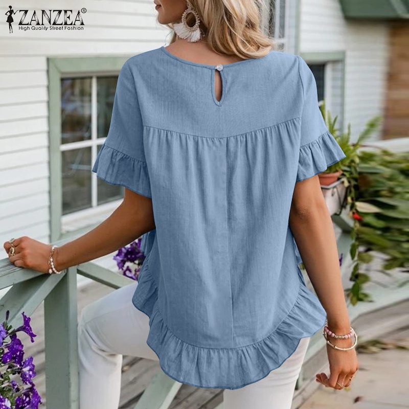 Zanzea Áo Kiểu Tay Lỡ Vạt Bèo Thời Trang Dành Cho Nữ