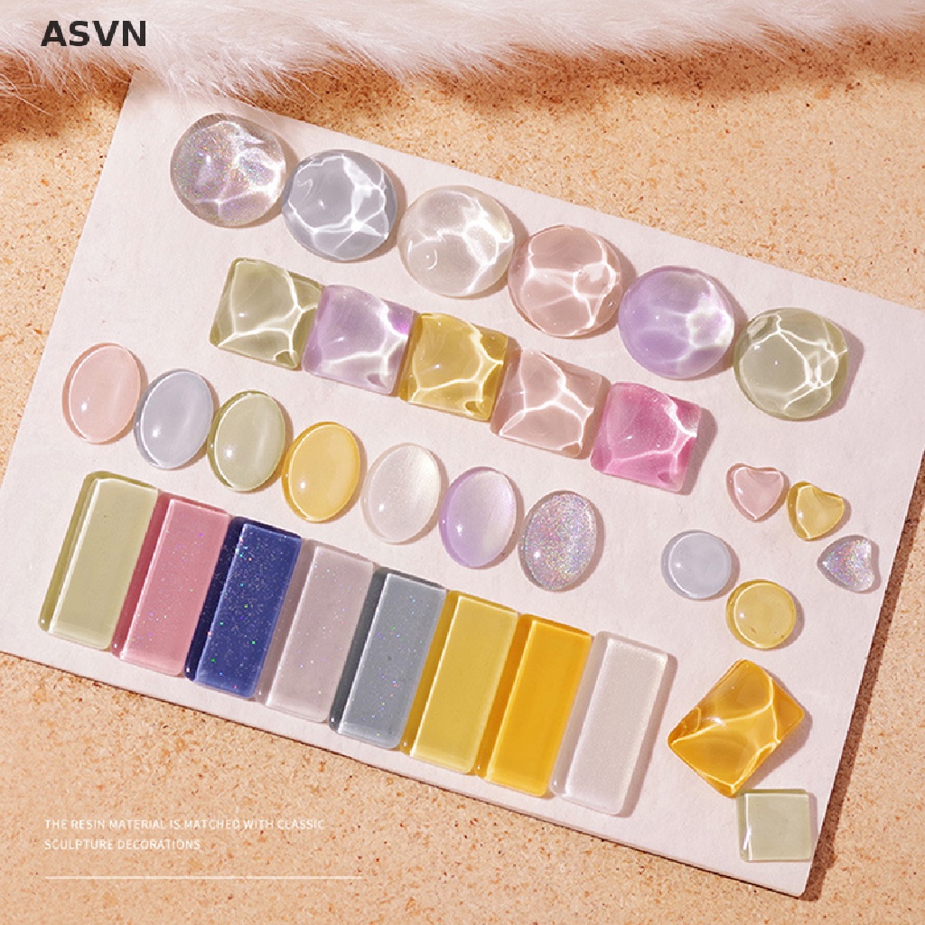 [Hàng mới về] Set 40 bảng trưng bày màu sơn móng tay nghệ thuật bằng thủy tinh trong suốt