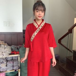Thời trang nữ cao cấp, áo lụa , đồ lam đi chùa
