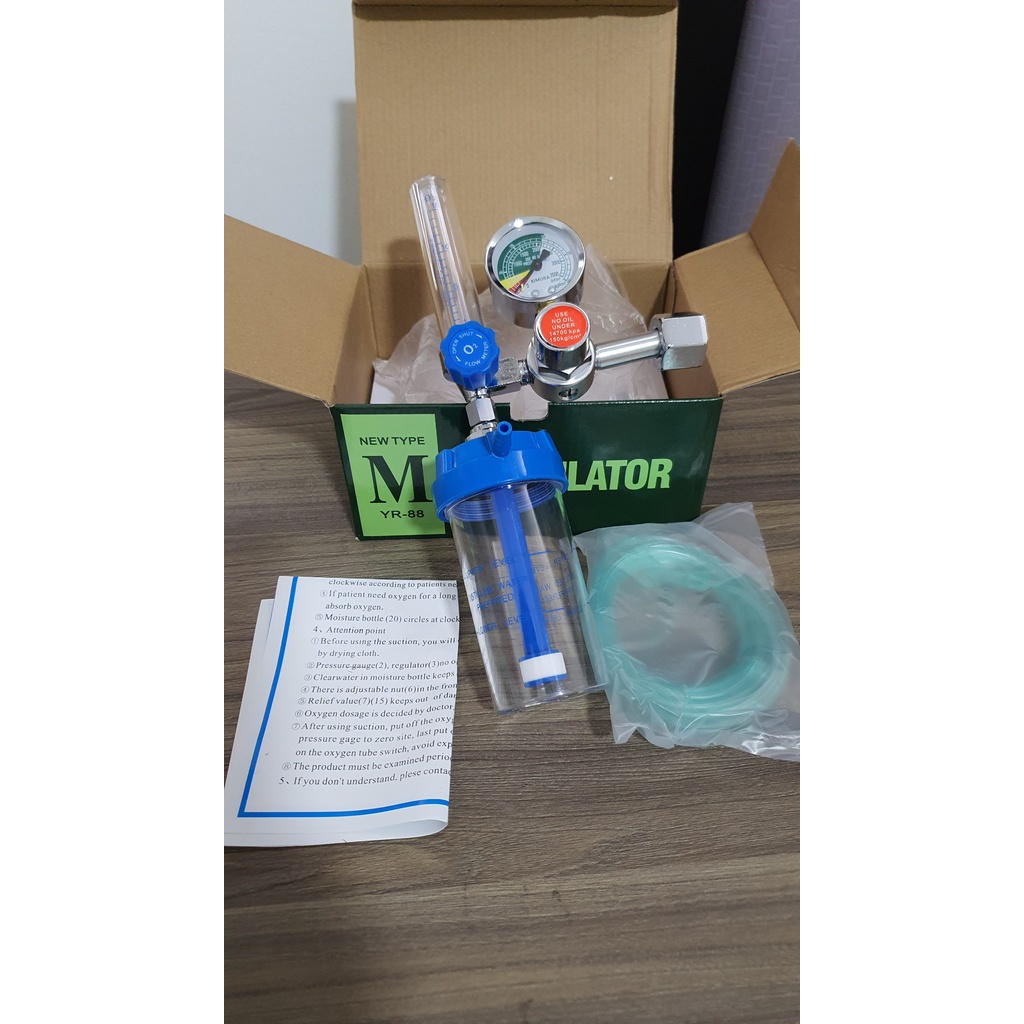 Đồng Hồ Oxy Kimura An Toàn Chất Lượng_Trọn Bộ 3 Món Đồng Hồ + Cốc Tạo Ẩm + Ống Dẫn Khí