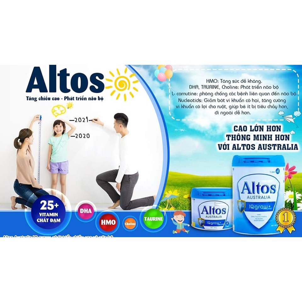 SỮA ALTOS LON 400G-900G