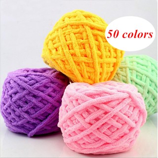 Cuộn len dày nhiều màu sắc dùng đan thủ công