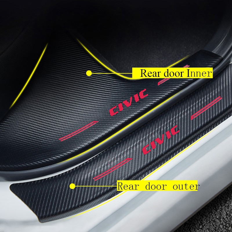 Phụ kiện trang trí cửa xe hơi Honda Civic 2016-2021 Fc Oem